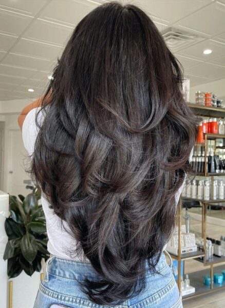 Corte Cabelo longo liso em V