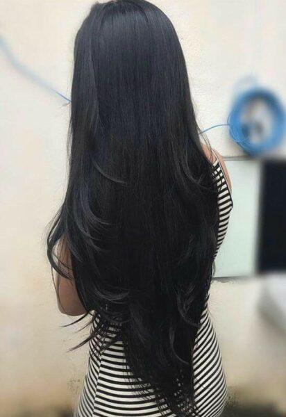 Corte Cabelo longo liso em V 