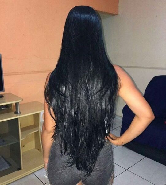 Corte Cabelo longo liso em V 