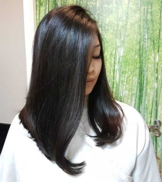 corte cabelo longo liso long bob