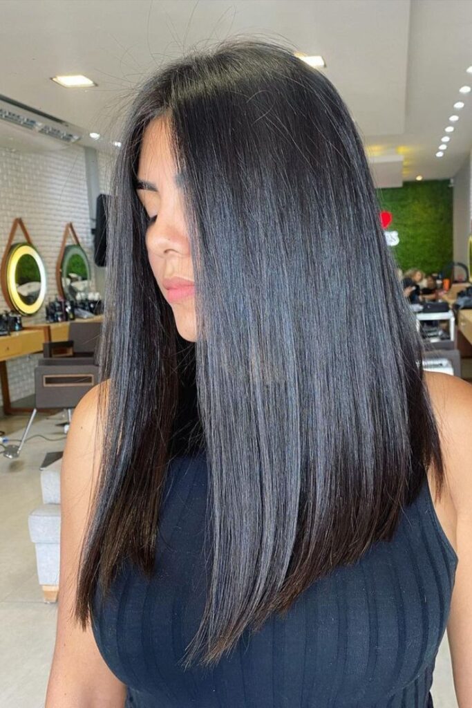 corte cabelo longo liso long bob