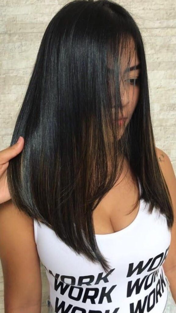 corte cabelo longo liso long bob