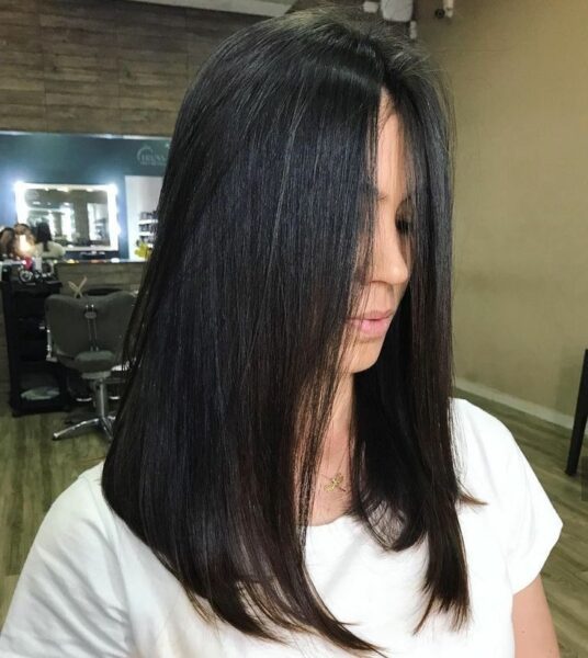 corte cabelo longo liso long bob