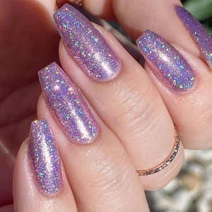 unhas para carnaval com glitter