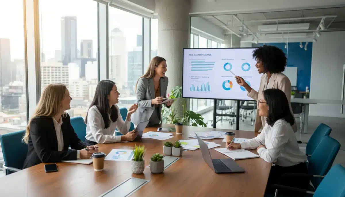 Women collaborating on time-off strategies