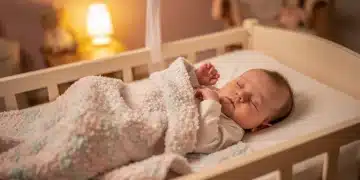 Sommeil bébés 2026 : 7 méthodes douces pour 2h de sommeil en plus Bébé dormant paisiblement dans son berceau avec une lumière douce