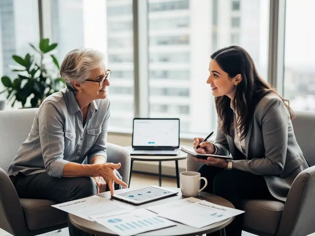 Mentorship on financial planning for women's retirement