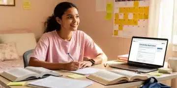 U.S. student focused on scholarship applications for Spring 2026 funding