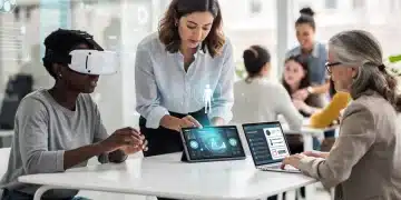 U.S. women engaging with advanced educational technologies for future learning