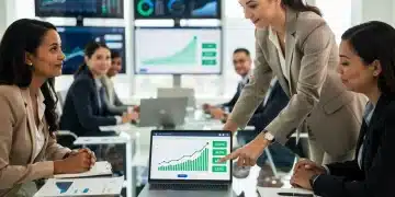 Professional women discussing investment strategies amidst Federal Reserve rate hike predictions