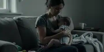 U.S. Maternal Health Crisis: Postpartum Depression Rises 15% in 2025 Woman experiencing postpartum depression holding baby