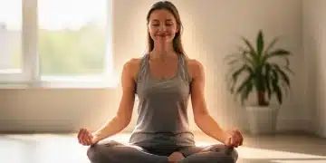 Reclaim Your Inner Peace: 3 Mindful Practices for Women in 2026 Serene woman meditating, practicing mindfulness for stress reduction and inner peace in 2026.