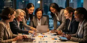 Women collaborating on financial planning for 2026 economic outlook