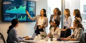 Professional women discussing financial charts and investment strategies in 2026