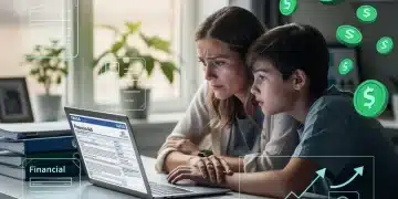 Parent and student reviewing FAFSA changes on a laptop