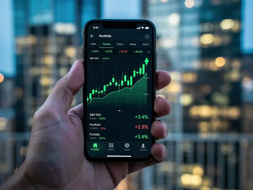 Digital investment tracking during interest rate changes