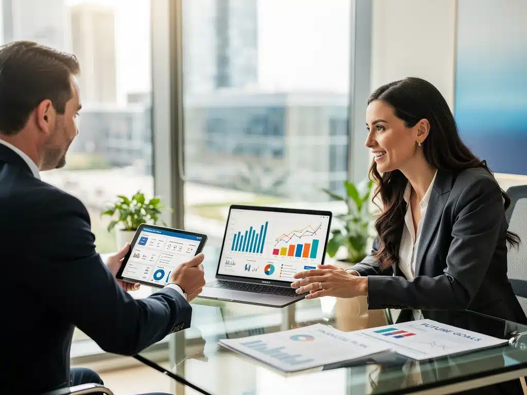 Woman consulting financial advisor on 2026 rate hikes